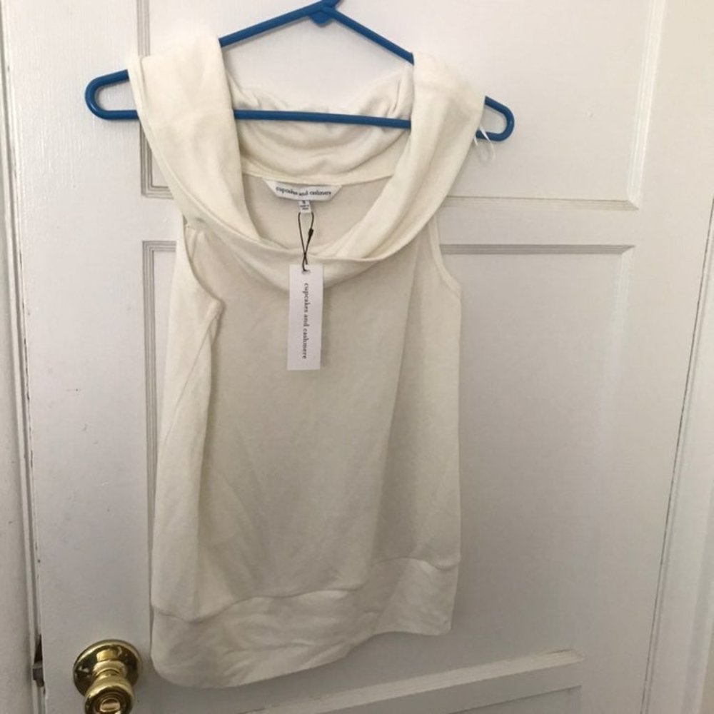 Cupcakes and Cashmere Sleeveless Cowlneck Sweater